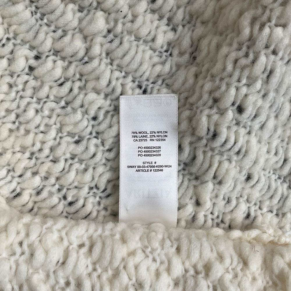 Aritzia The Group Alvar Open Front Cardigan in Lychee White - Picture 6 of 6
